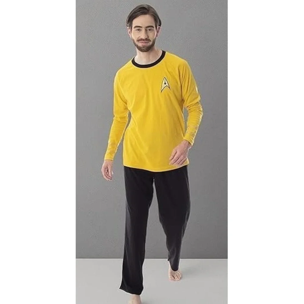INTIMO Star Trek Original Series Men's Costume Sleepwear PJ Set Captain Kirk (S)